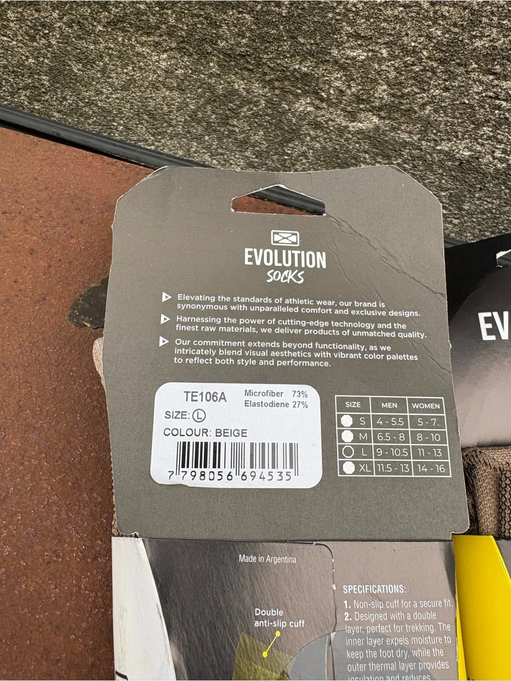 Bundle Evolution Trekking Double Layer Technical Socks Sz Large Hiking New